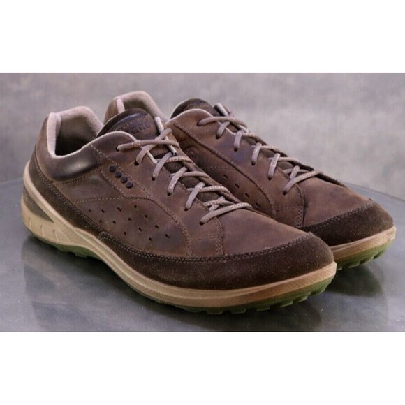 ECCO Biom Grip II Men\'s Trainers Shoes Size EU 44 US 10-10.5 Leather Gray main image 10